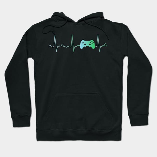 Gamer Heartbeat Hoodie by TheMegaStore